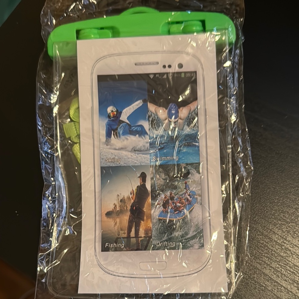 Waterproof Phone Pouch with Green Seal
